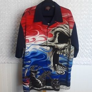 Mens Dragonfly Roadhouse graphic shirt, size XXL